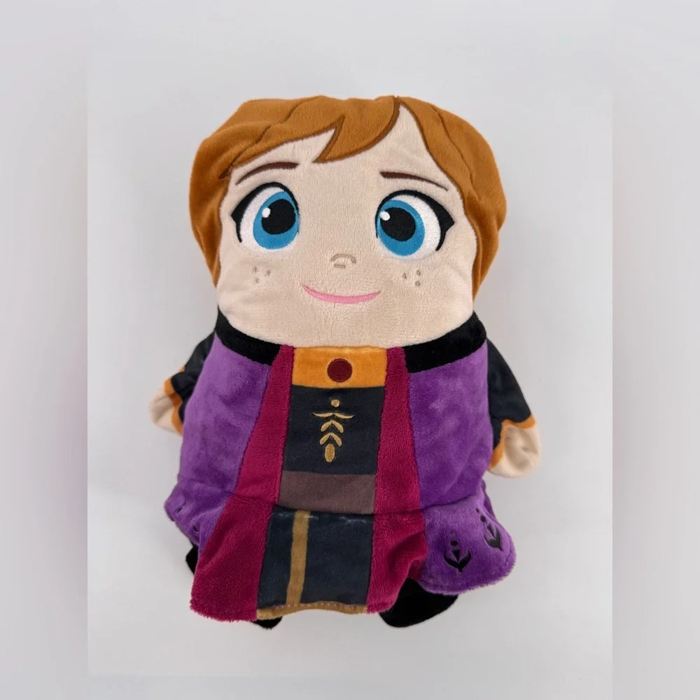 Disney Frozen 2 Anna Purple Pink Plush toy Zip-Up Hoodie Cubcoats Girls Size 4 - Picture 6 of 7
